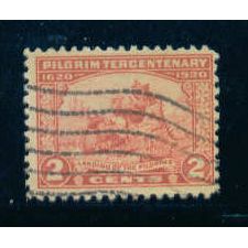 Used 549 2c Landing of the Pilgrims Just Clears C0377