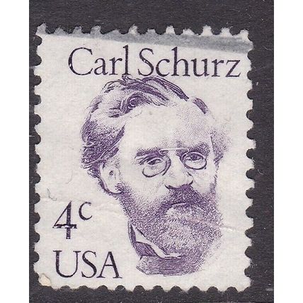 United States 1980 Carl Schurz 4c Fine Used SG 1821 VGC