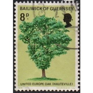 Guernsey 8p Value. United Europe Oak. Fine Used