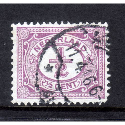 NETHERLANDS 1898 SG 167 1/2c LILAC FINE USED #7