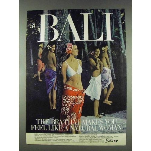 1978 Bali T-Shirt Bra Ad - Feel Like A Natural Woman