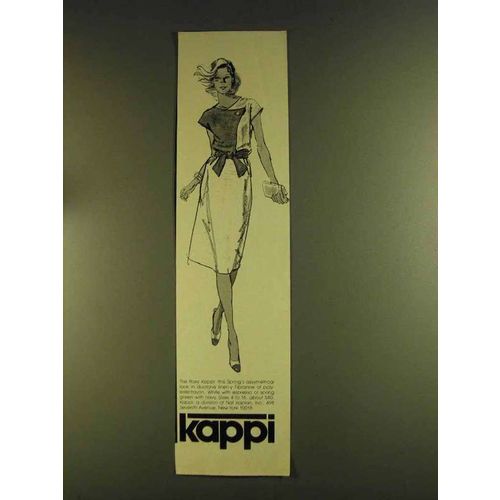 1980 Nat Kaplan Kappi Fashion Ad