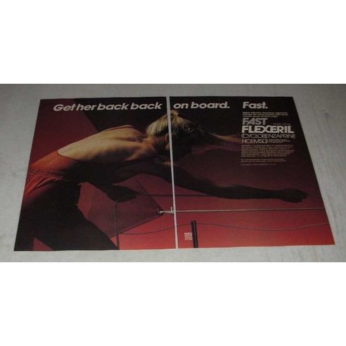 1988 MSD Merck Sharp & Dohme Flexeril Ad - Get Her Back Back On Board
