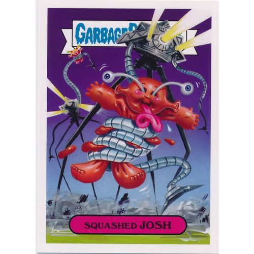 GPK Adam-Geddon Alien Invasion Sticker 4a Squashed Josh