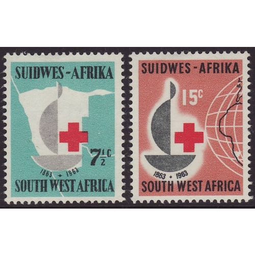 South West Africa 1963 SG 193-4 LMM Red Cross (E-679)