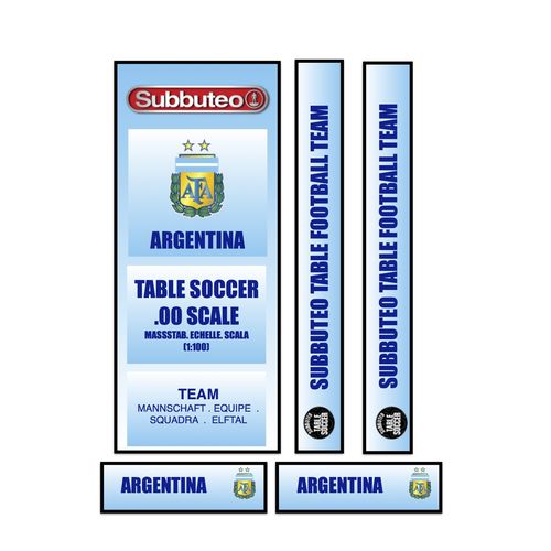 Various Brands Tabletop Football Subbuteo Box Label Argentina