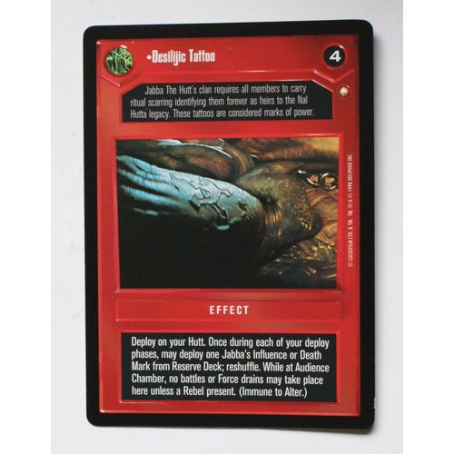 Star Wars CCG: Special Edition Limited # Desilijic Tattoo (A) 1998 dark decipher