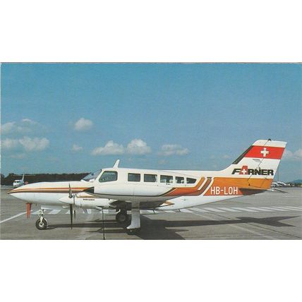 Farner Air Transport Cessna 402B Civil Aviation Postcard (A19028)