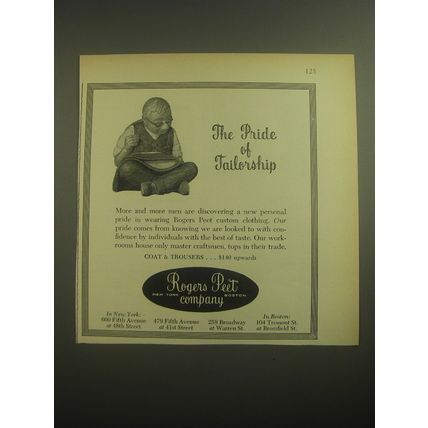 1958 Rogers Peet Coat & Trousers Ad - The pride of tailorship