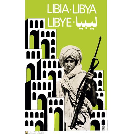 Political OSPAAAL poster.LIBIA.Libya Child Soldier me2.Socialism.World History
