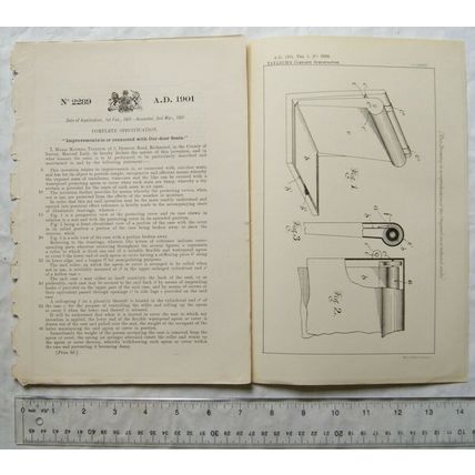 1901 Patent No. 2289 out-door seats, Maria Matilda Tayleur, Richmond