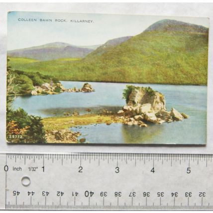 vintage postcard Colleen Bawn Rock, Killarney