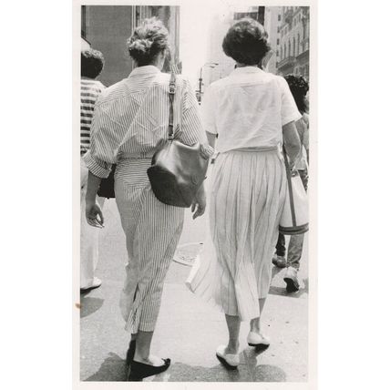 New York Shopping In Stripes Fashion USA Award Photo Postcard