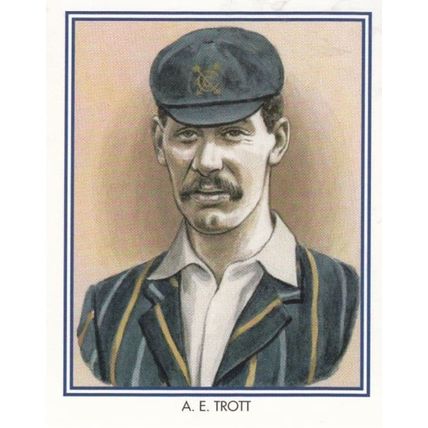 AE Albert Trott Middlesex Cricket Club Cricketer Rare Cigarette Card