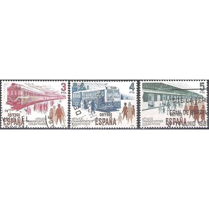 Espana 1980 Michel 2452 - 2454 O Cote (2008) 0.60 Euro Transports publiques