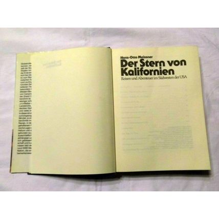 Der Stern von Kalifornien by Hans-Otto Meisner(HARDCOVER)-(NO DUST JACKET)-FAST