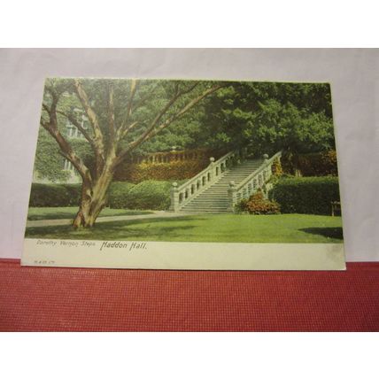 DOROTHY VERNON STEPS, HADDON HALL, Derbyshire unused antique postcard =