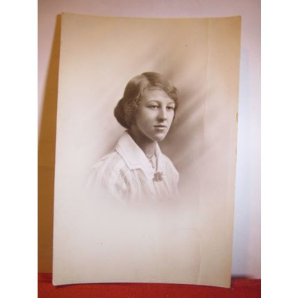 UNKNOWN young girl antique photograph postcard by J H Jamieson of Wrexham =