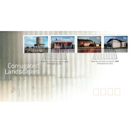 Australia 2009 Corrugated landscapes First Day Cover