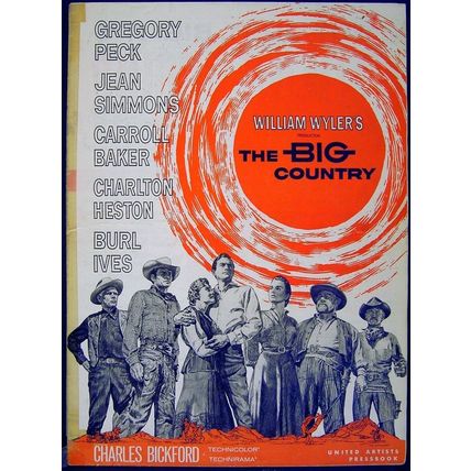 BIG COUNTRY 1958 Gregory Peck, Charlton Heston, Jean Simmons US PRESSBOOK