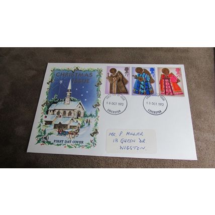 1972 Wessex GB FDC Cover - Christmas set