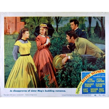 LITTLE WOMEN 1949 June Allyson, Janet Leigh, Peter Lawford LOBBY CARD #6