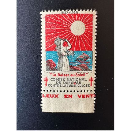 France 1927 / 1928 Antituberculeux Tuberculose Le Baiser au Soleil Sun Sonne