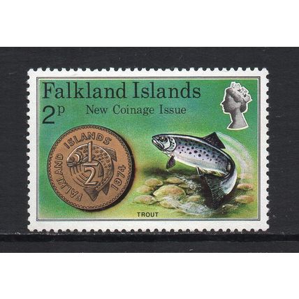Falkland Islands - 1975 - 2p New Coinage (sg316) Mint Hinged
