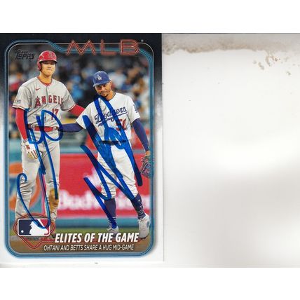 SHOHEI OHTANI & MOOKIE BETTS AUTO 2024LOS ANGELES DODGERS ELITES OF THE GAME