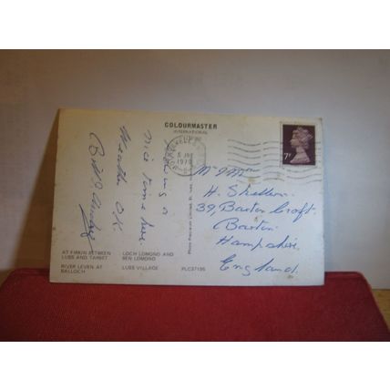 multiview, LOCH LOMOND, SCOTLAND used postcard by Colourmaster 1978 pm =