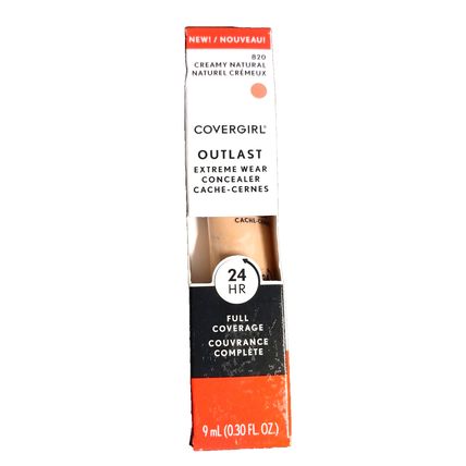 Cover Girl OUTLAST Extreme Wear Concealer Creamy Natural 820 NEW Sealed!