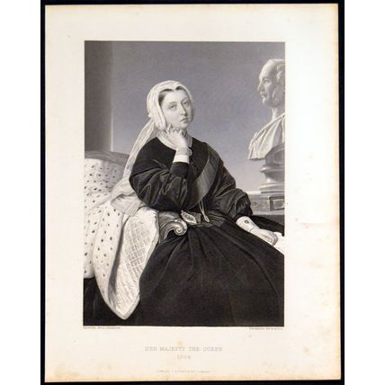 HER MAJESTY THE QUEEN 1896 William Holl - Albert Gräfle ENGRAVING