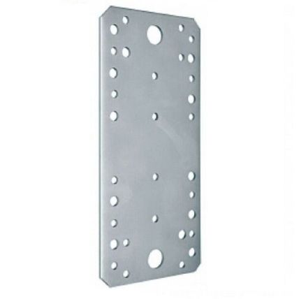 Perforated Flat Join Plate Mending HEAVY DUTY STRAIGHT GALVANISED STEEL BRACKET