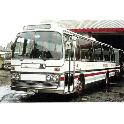 Colour Photograph of Annandale Coaches of Crosshouse - PGW 661L ex. Grey-Green