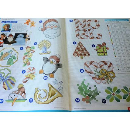 Cross Stitch Booklet 35 American Style Motifs Cards Gifts Happy Holidays