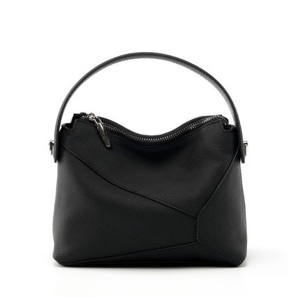 Genuine Leather Women Purses and Handbags Black