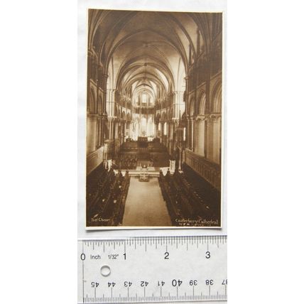 vintage postcard The Choir, Canterbury Cathedral