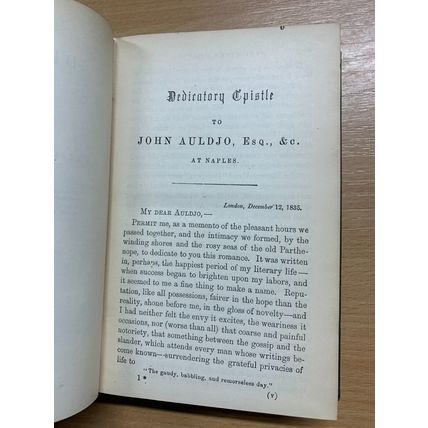 RARE* 1878 SIR EDWARD BULWER LYTTON "DEVEREUX" FICTION USA ANTIQUE BOOK (P4)