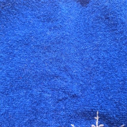 Lot 2 Christmas Bathroom BLUE TOWELS Snowflake Holiday Hand Face 23" x 16"