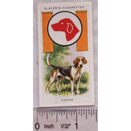 1933 Player's Boy Scout & Girl Guide Patrol Signs & Emblems No. 9 Hound