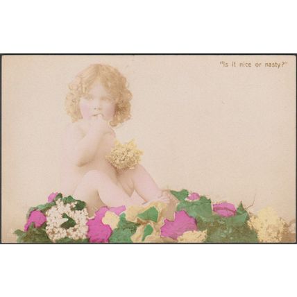 Is It Nice or Nasty?, 1908 - Aristophot RP Postcard