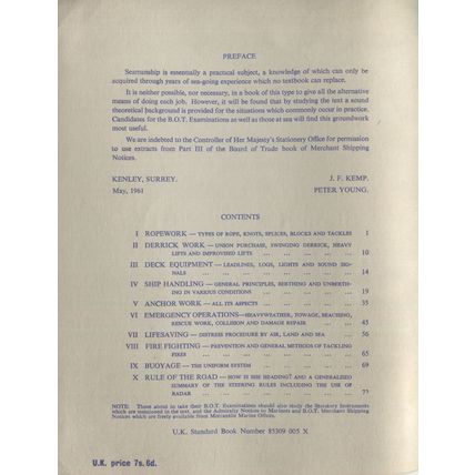 Seamanship Notes by Kemp & Young Paperback