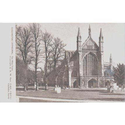 Winchester Cathedral West Front Winchester Hampshire Postcard (QHAM323)
