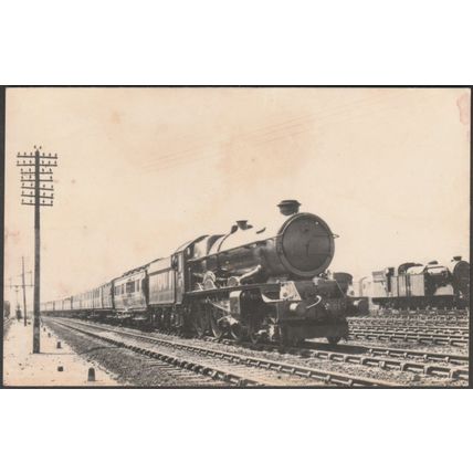 GWR King Class 4-6-0 No 6018 King Henry VI, 1948 - Photomatic Postcard