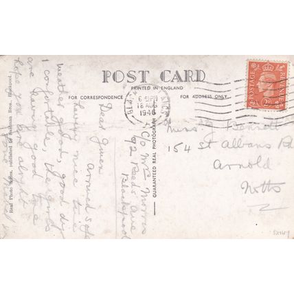 ED 291 BLACKPOOL - TOWER AND ROUGH SEA. RP POSTCARD