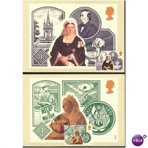 GB PHQ + FDI 1987 150th Anniv Queen Victoria Accession