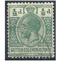 Solomon Islands 1914 SG22 1/2d Blue-Green Fine Used.