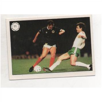Topps 1988 Saint n Greavsie All Star Football sticker card No.11 Scotland Player