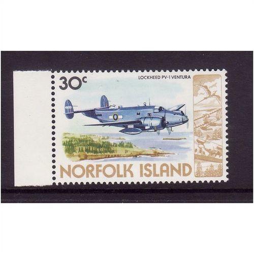 NORFOLK ISLANDS 1981 SG244 30c LOCKHEED PV-1 VENTURA U/M MINT #3