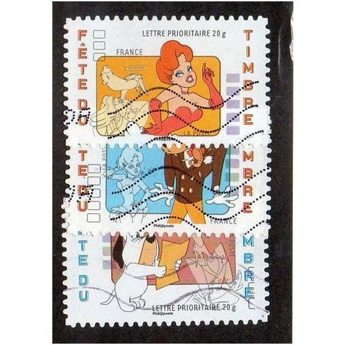FRA 2008 SET (S/A) 'STAMP DAY'(3v) FINE USED (EBID20740)